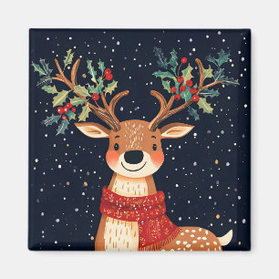 Íman Reindeer Starry Natal Twinkle Night