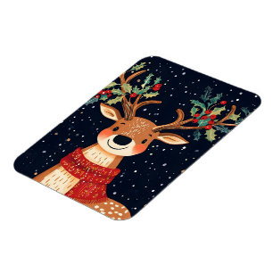 Íman Reindeer Starry Natal Twinkle Night