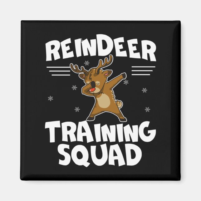 Íman Reindeer Training Squad Deer Team Xmas Running New (Frente)