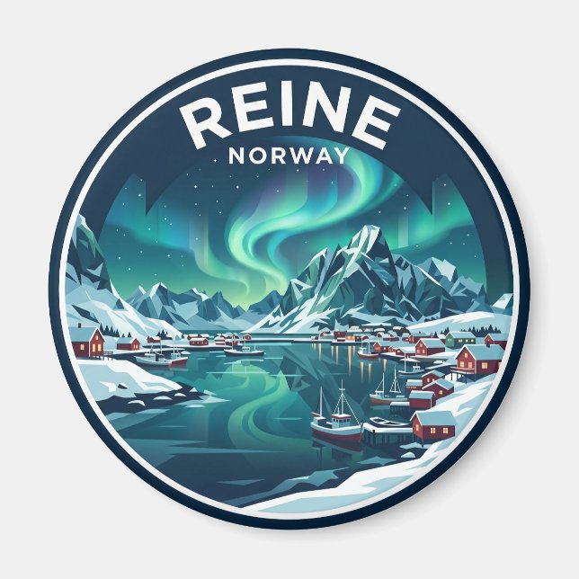 Íman REINE Noruega (Frente)