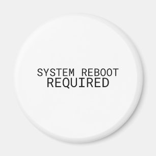 Íman Reinicialização do Sistema Necessária Máquina de E