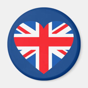 Íman Reino Unido Excelente britânico Flag Heart
