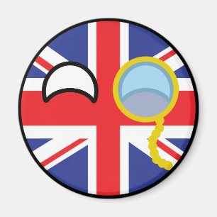 Íman Reino Unido Geeky de tensão engraçado Countrybal