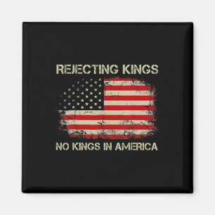 Íman Rejeitando Reis Sem Reis Na Bandeira Americana