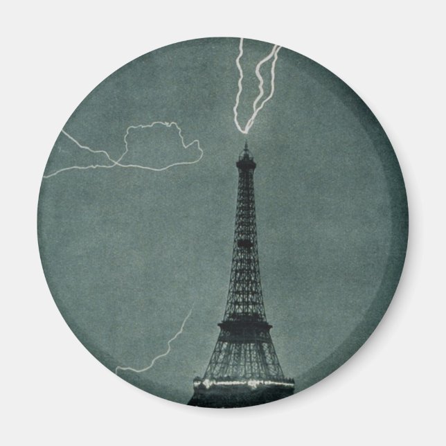 Íman Relâmpago atingindo a Torre Eiffel (Frente)