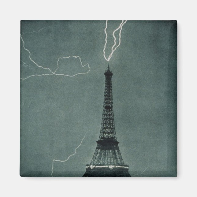 Íman Relâmpago atingindo a Torre Eiffel (Frente)