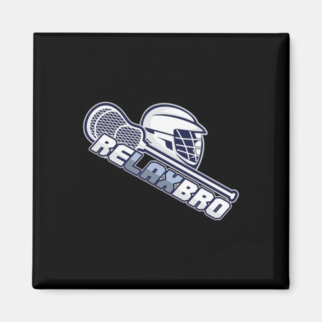 Íman Relax Bro Lax Stick Lacrosse Player (Frente)