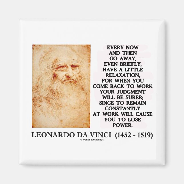 Íman Relaxamento Leonardo da Vinci Poder de Julgamento (Frente)