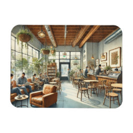 Íman Relaxando Café em Portland Oregon