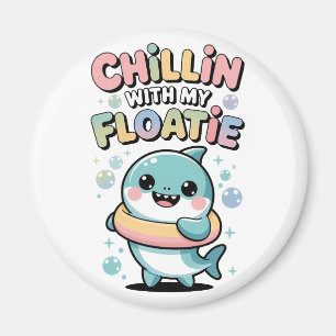 Íman Relaxando com Meu Boia   Shark Baby Kids