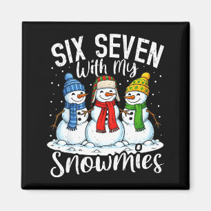 Íman Relaxando Com Meus Snowmies Funny Snowman 67 Natal