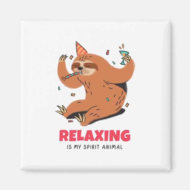 Íman Relaxar é o meu Espírito Animal (Frente)
