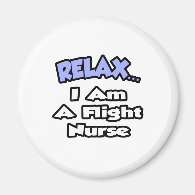Íman Relaxe. Sou enfermeira de voo (Frente)