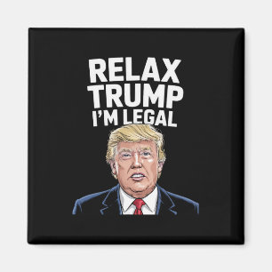 Íman Relaxe Trump Eu Sou Americano Legal Engraçado 