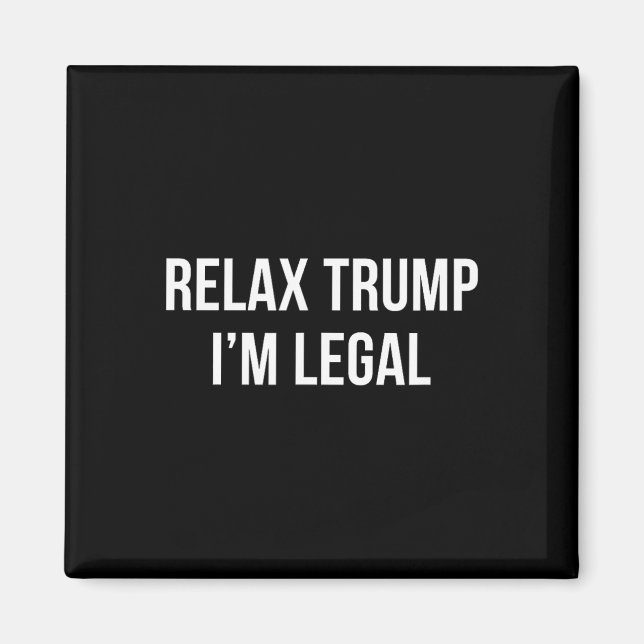 Íman Relaxe Trump - Sou Legal -  (Frente)