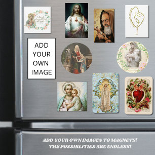 Íman Religiosa Católica Abençoada Virgem Maria Jesus