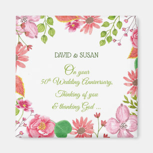 Íman Religious 50th Wedding Anniversary Flowers