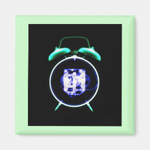 Íman Relógio antigo de alarme de visão de raios X - O