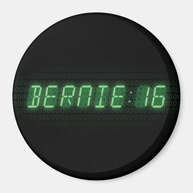 Íman Relógio Bernie Sanders 2016 (Frente)