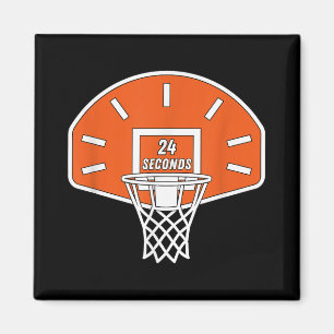Íman Relógio de basquete engraçado 24 segundos de basqu
