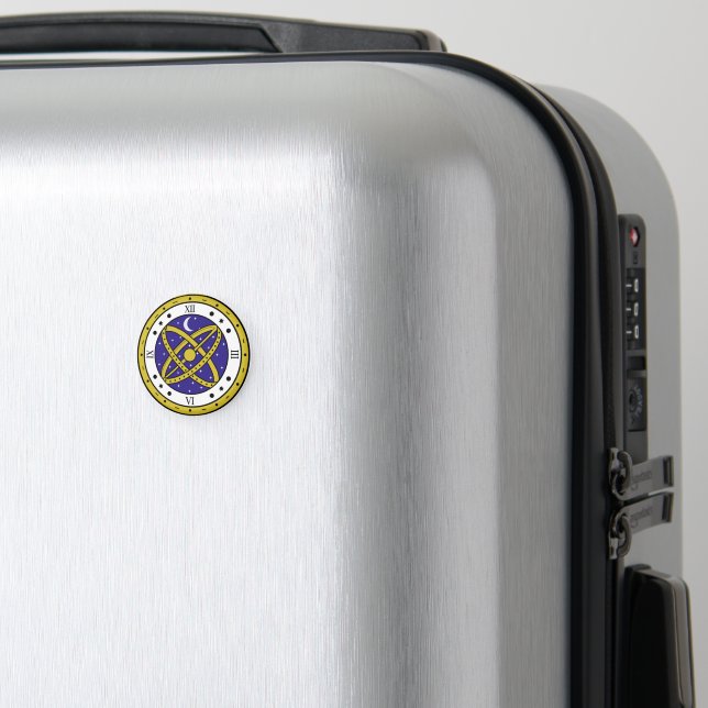 Íman Relógio de Bolso Celestial Vetorial com Dourado (In Situ (Luggage))