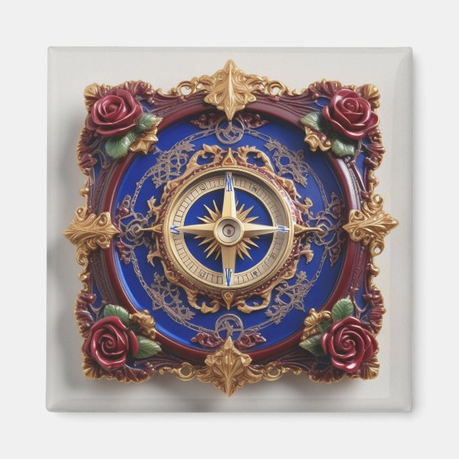 Íman Relógio de relógio de relógio de sol de arte vitor (Frente)