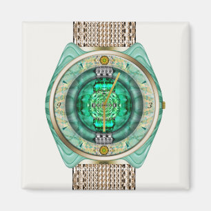 Íman Relógio de Vidro