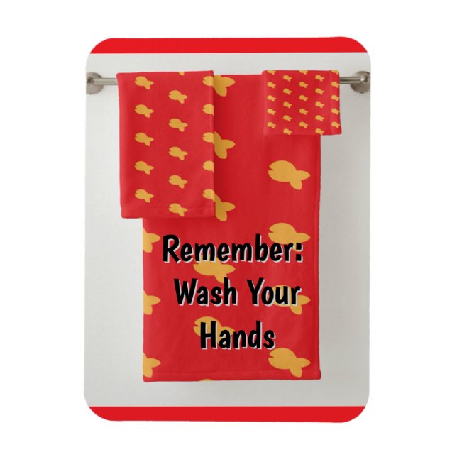 Íman Remember: Wash Your Hands Refrigerator  (Vertical)