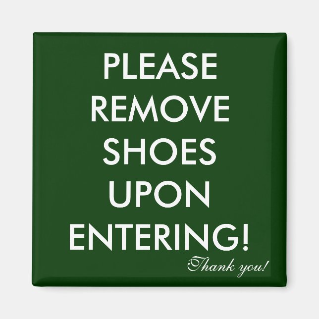 Íman Remova o ímã de calçados (Frente)