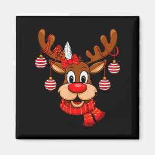 Íman Rena Cute Natal Nariz Vermelho Rudolph Natal Crian