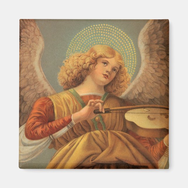 Íman Renaissance Angel Playing Violin Melozzo da Forli (Frente)