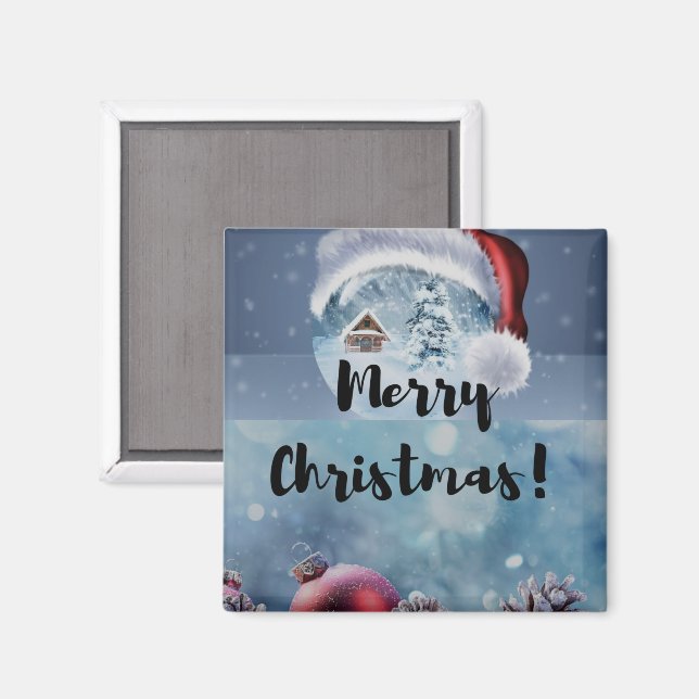 Íman Renas de Natal modernas engraçadas e fofas (Front/Back)