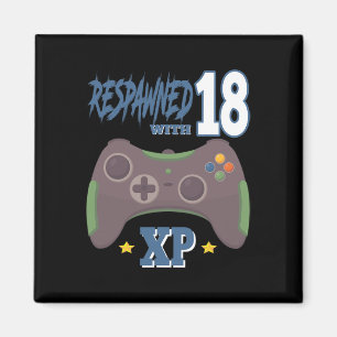 Íman Renascido Com 18 Xp Videojogador Aniversário De 18