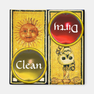 ÍMAN RENASCIMENTO ANTIGO TAROTS /SUN E ÁS DAS ESPADAS