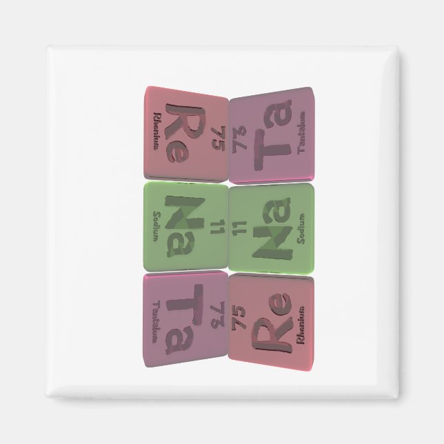 Íman Renata como Rhenium Tântalo de Sódio (Frente)