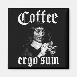 Íman René Descartes Princípios Filosofia Café Ergo S