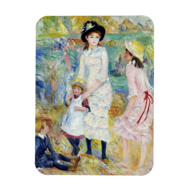 Íman Renoir - Crianças em Seashore, Guernsey (Vertical)