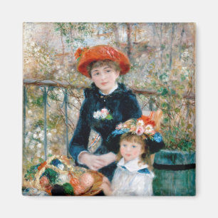 Íman Renoir Duas Irmãs no Terrace Vintage Fine Art