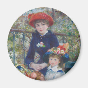 Íman Renoir Duas Irmãs Varanda Impressionismo Francês