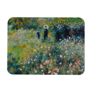 Íman Renoir - Mulher com Guarda-Sol num Jardim