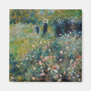 Íman Renoir - Mulher com Guarda-Sol num Jardim