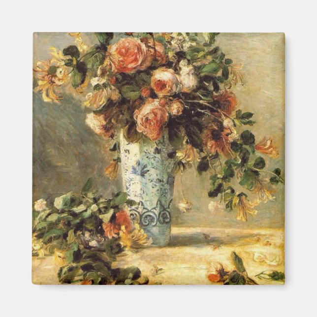 Íman Renoir Rosas e Jasmine em um Delft Vase (Frente)