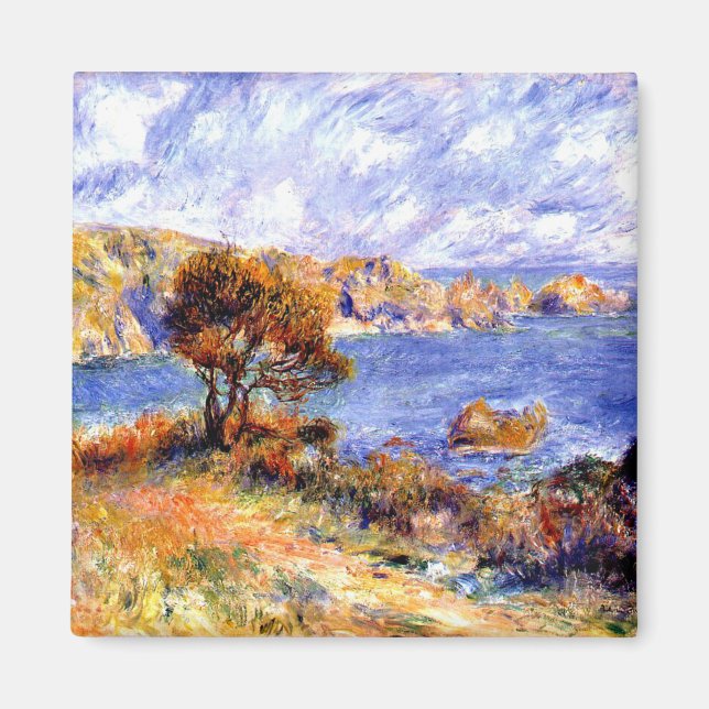 Íman Renoir - Vista em Guernsey, quadro famoso (Frente)