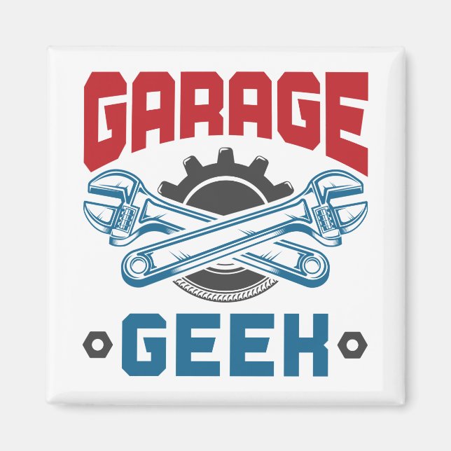 Íman Reparação Automática de Veículos Mecânicos do Geek (Frente)