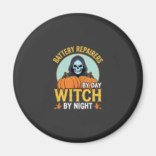 Íman Reparador de Bateria de Halloween Bruxa à Noite De