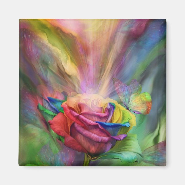 Íman Reparando o ímã Rosa de arte Chakra (Frente)