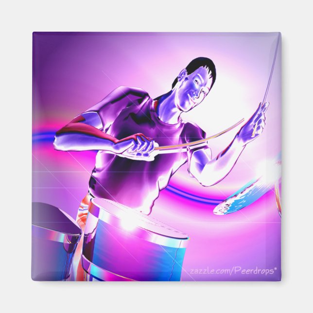 Íman Repercussão - Drummer Roxo (Frente)