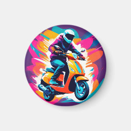 Íman Representação Colorida de Arte de um Canteiro