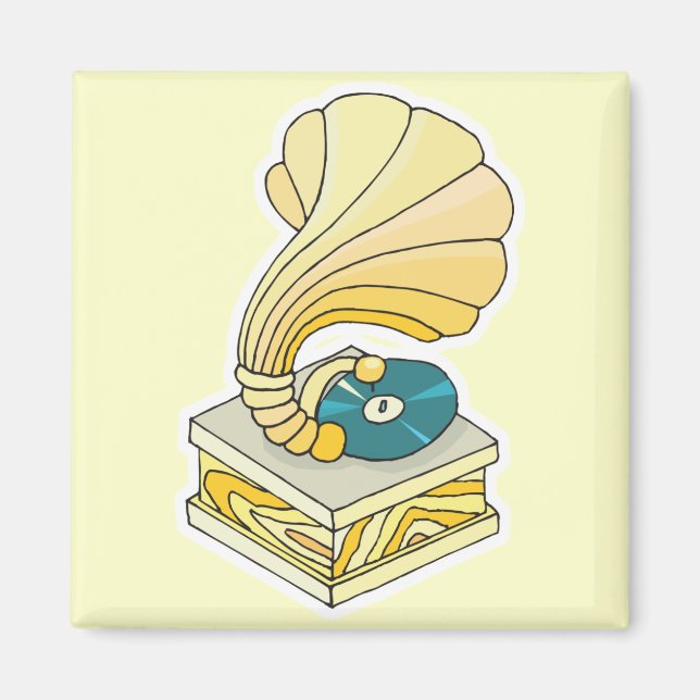 Íman reprodutor de gravação fonográfico (Frente)