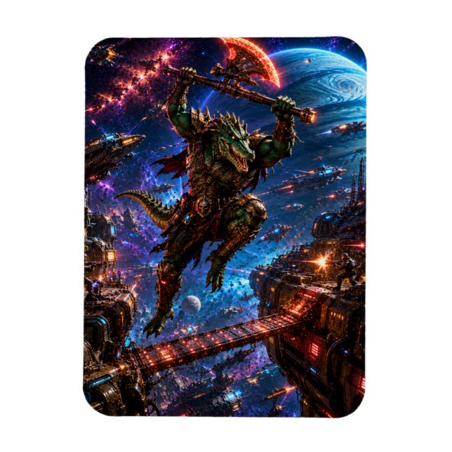 Íman Reptilian Space Pirate — Savage Boarding Attack (Vertical)